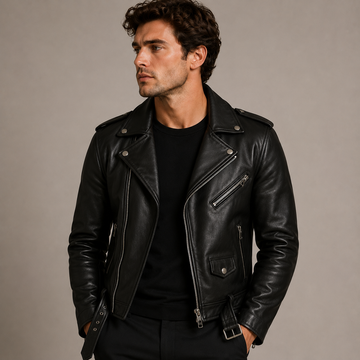 Herren-Bikerjacke