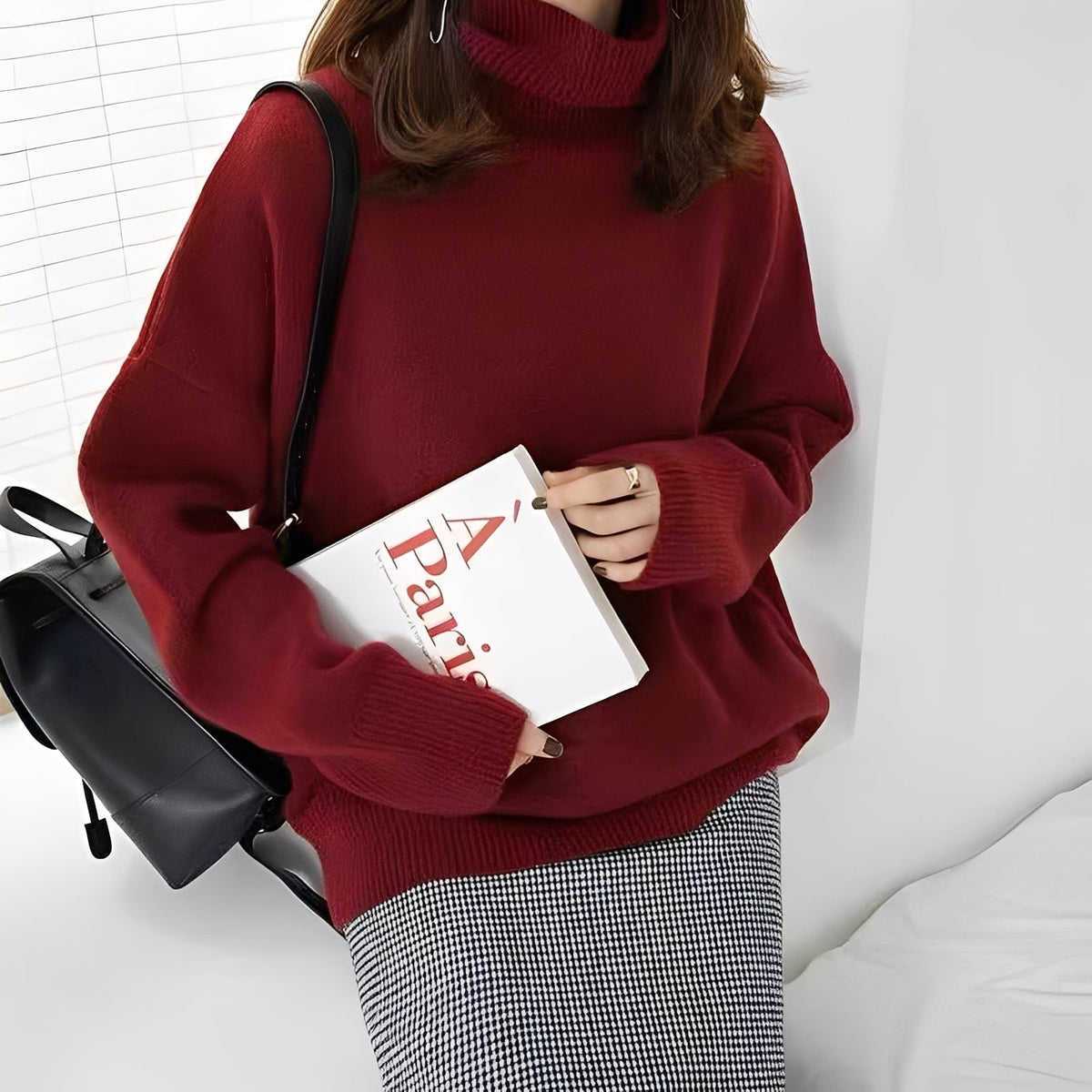 Clementine - Lässiger Damenpullover mit Rollkragen