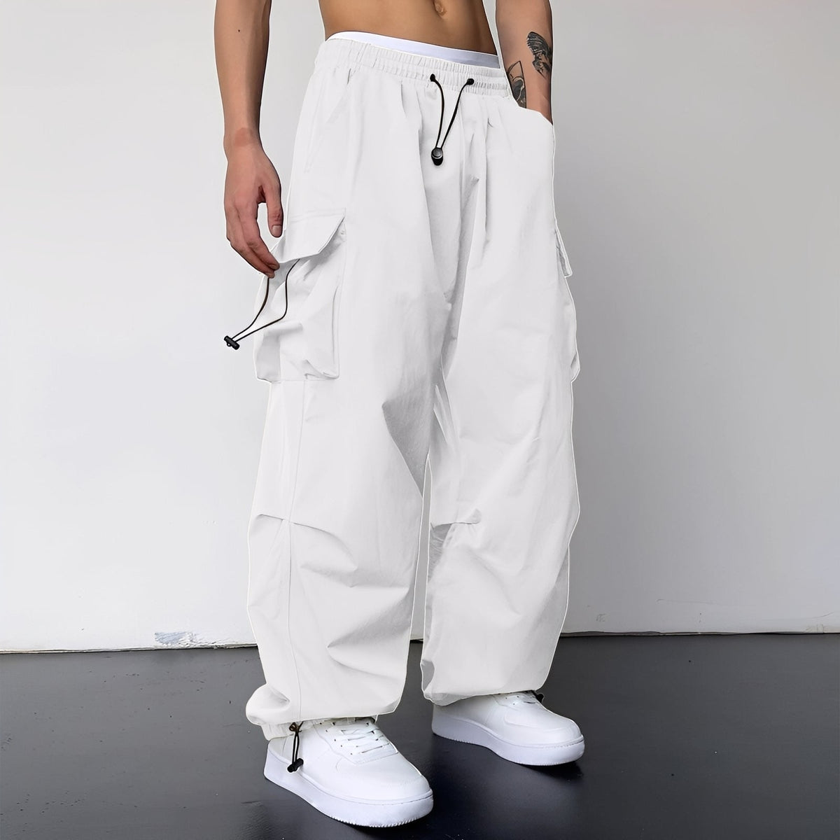 Kaleb - Modische Cargo-Hose mit weitem Schnitt