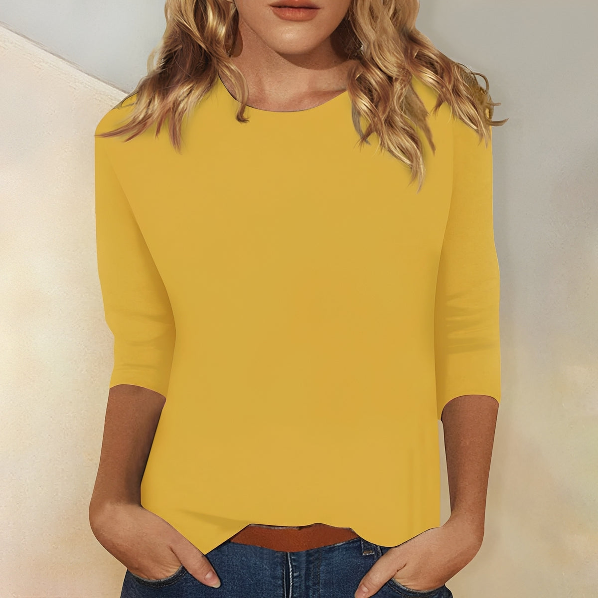 Kathryn - Lässiges Shirt mit 3/4-Ärmeln für Damen