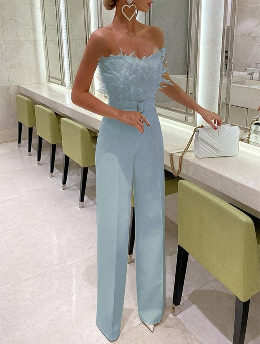 StyleLeap - Eleganter Overall mit Bandeau-Top