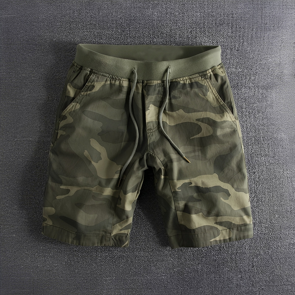 Bryan - Taktische Camouflage-Shorts mit Stretch-Bund für Herren