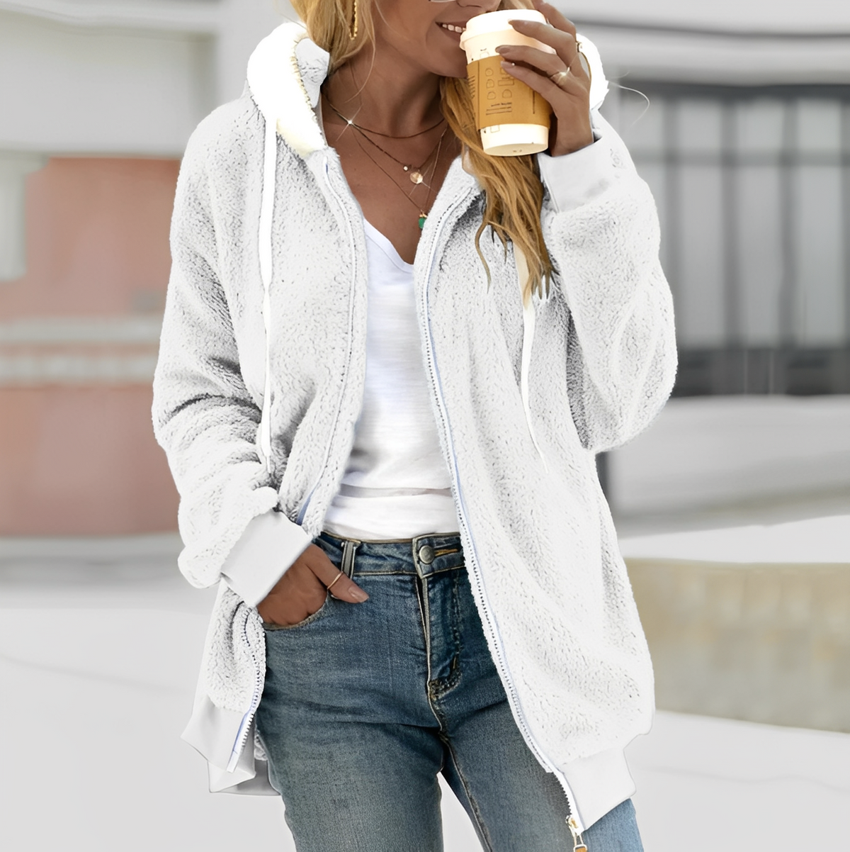 Chloe - Warme Kapuzenjacke für Damen