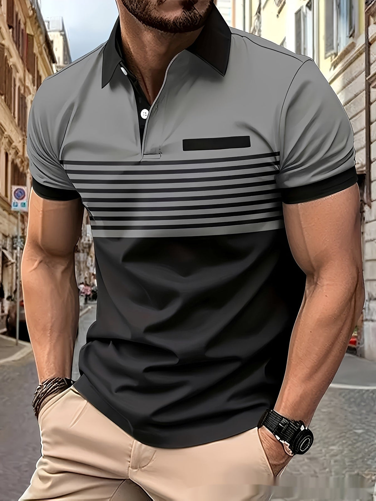 Thomas - Schickes, figurbetont geschnittenes Herren-Poloshirt