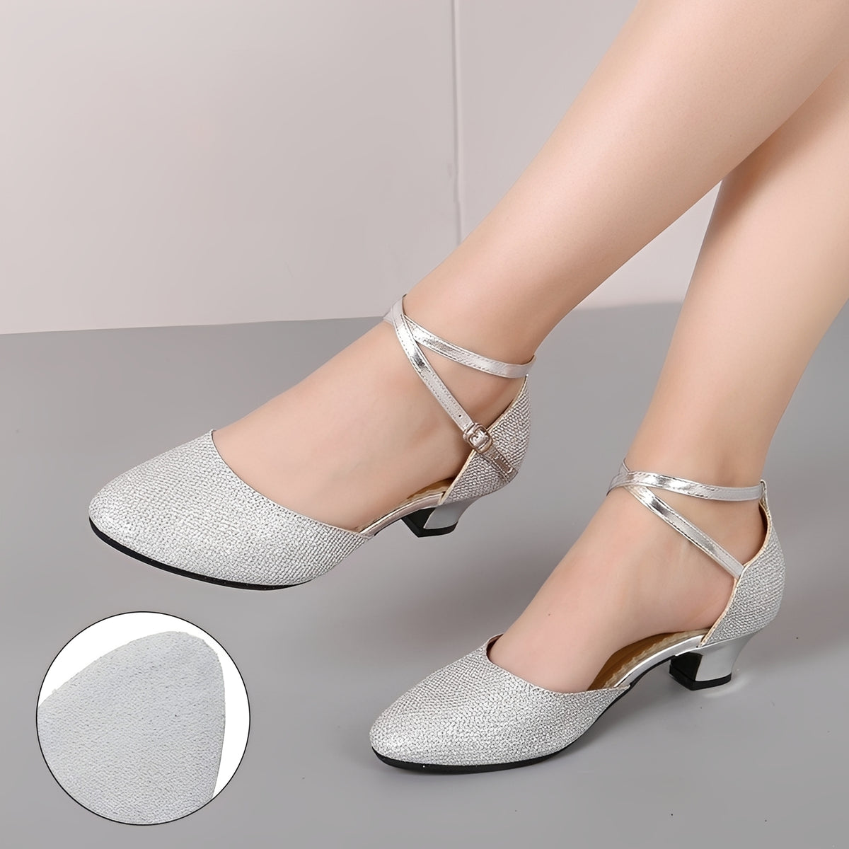 Carrie - Stilvolle Glitzer-Sandalen für Damen