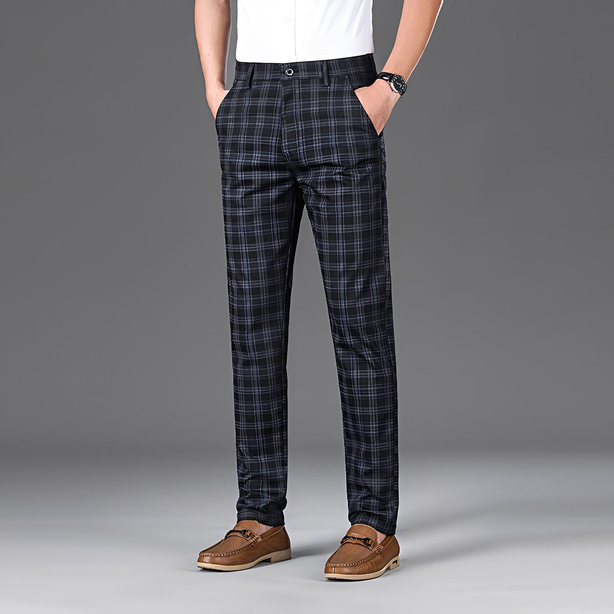Myers - Bequeme Hose mit Karomuster
