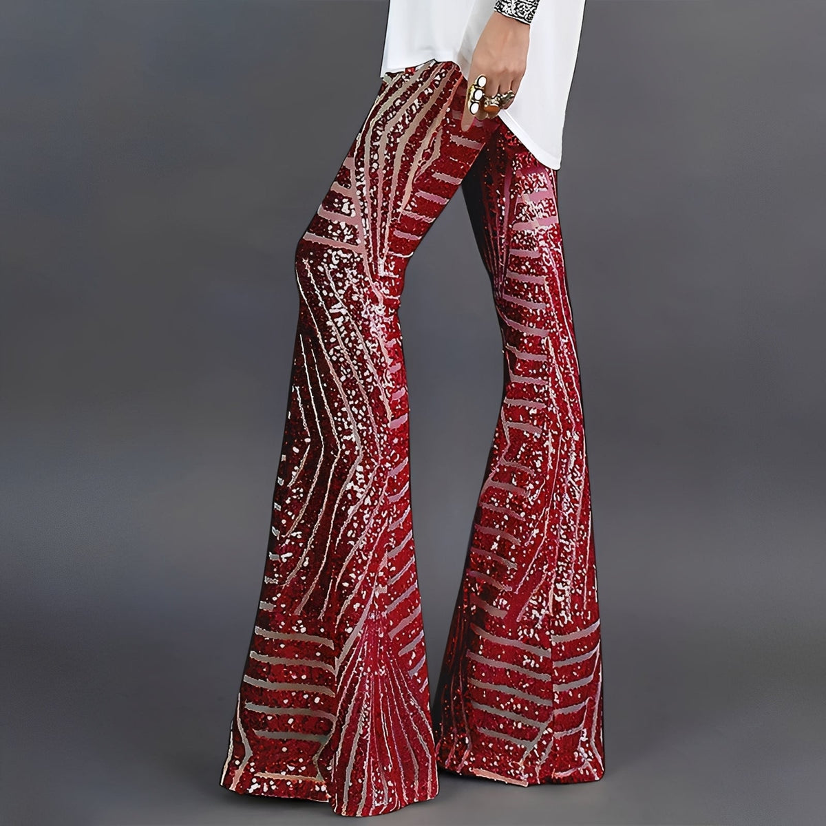 Charlita - Elegante Hose mit Pailletten für Damen