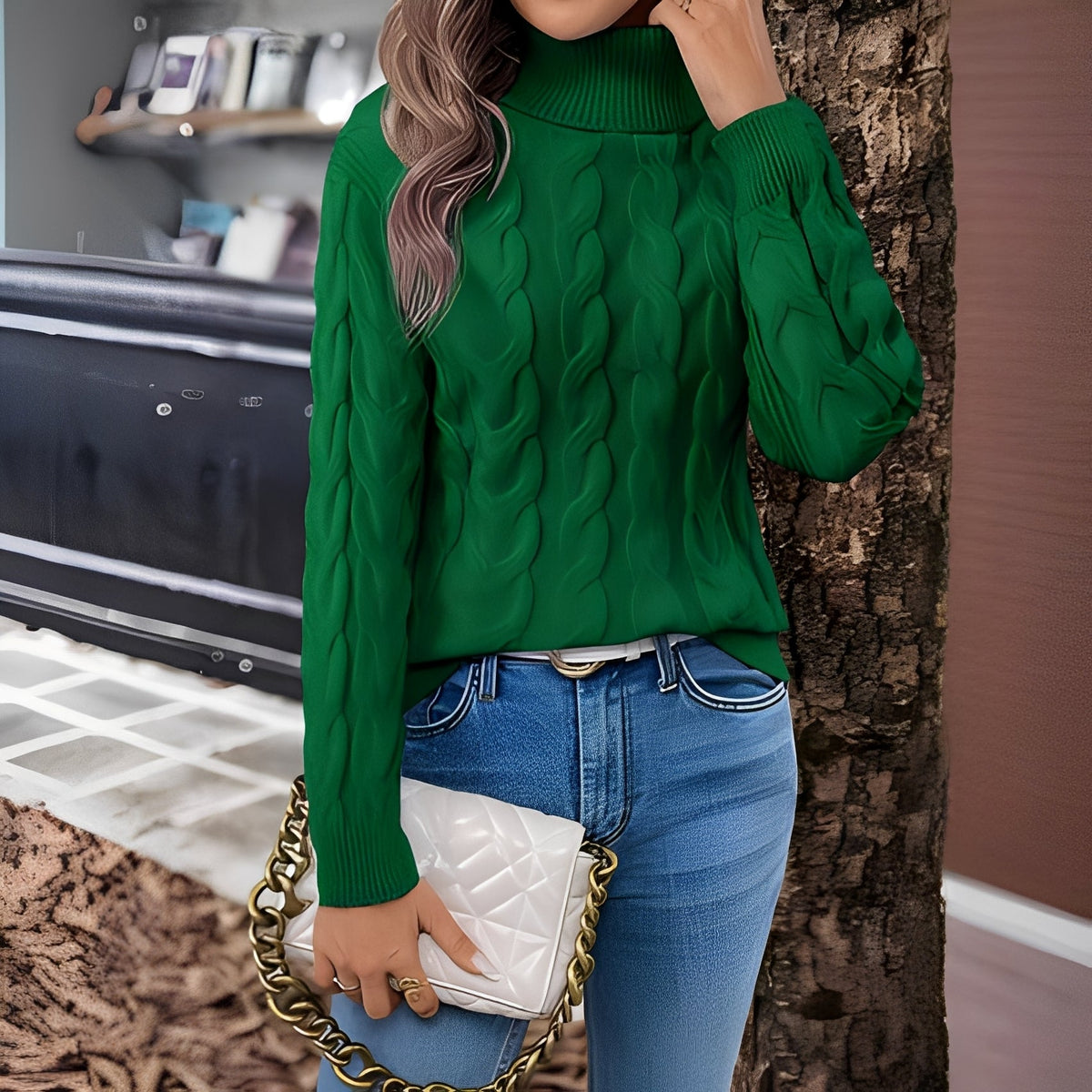 Amélie – Warmer Damenrollkragenpullover