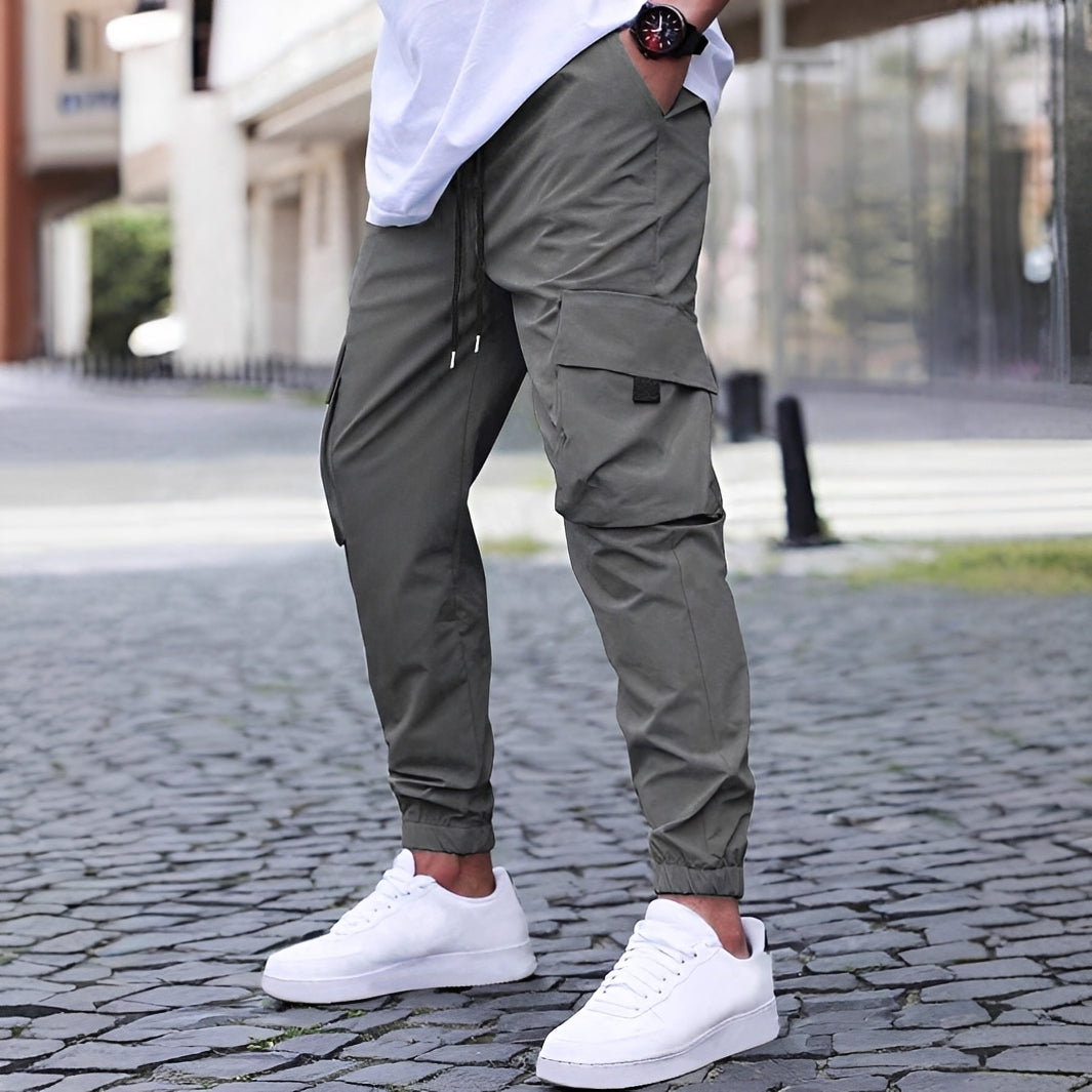 Ollie - Lässige, elastische Cargo-Jogginghose für Herren