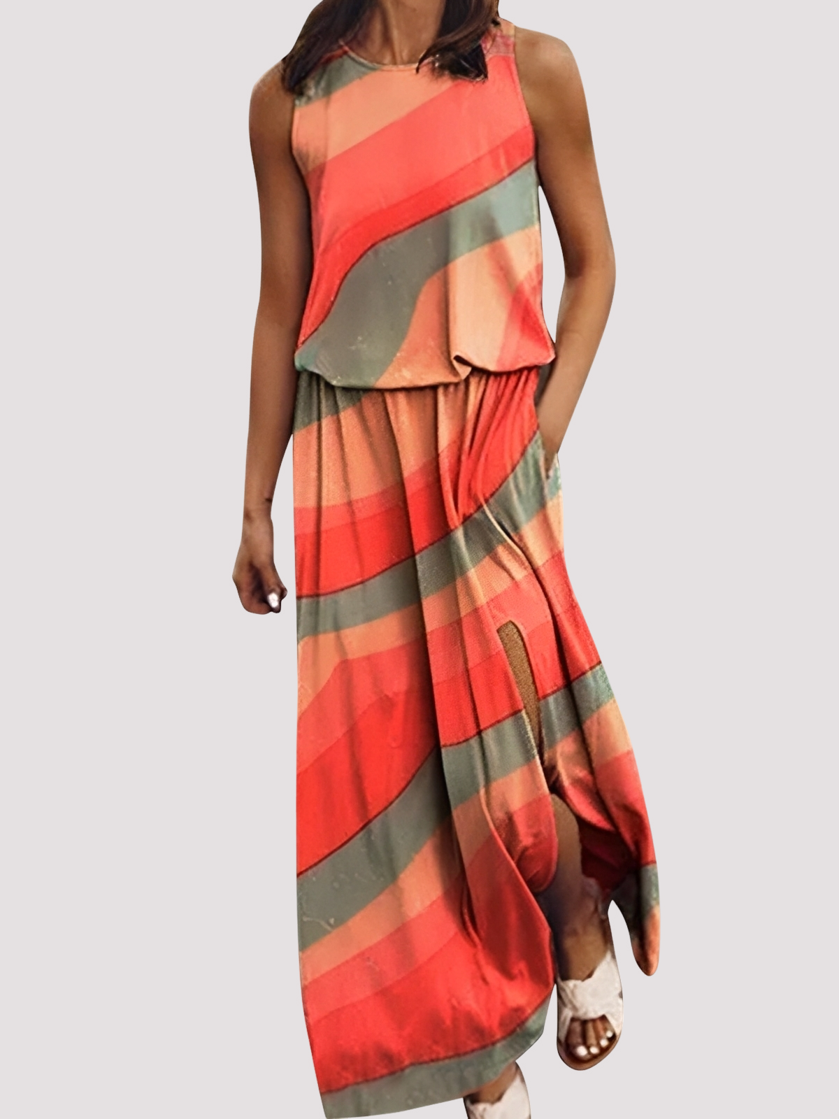 Halle - Schickes, ärmelloses Damen-Maxikleid