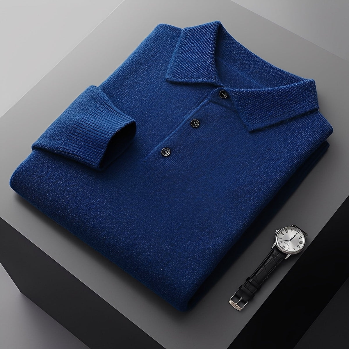 Romilly - Schicker Herrenpullover mit Polokragen
