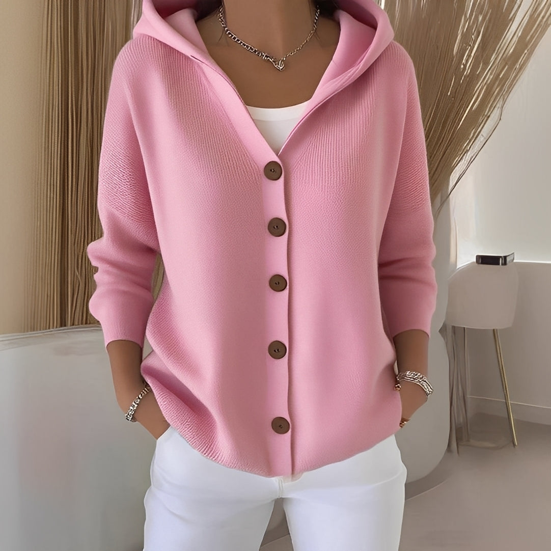 Orianne - Damen-Cardigan mit langen Baumwollärmeln