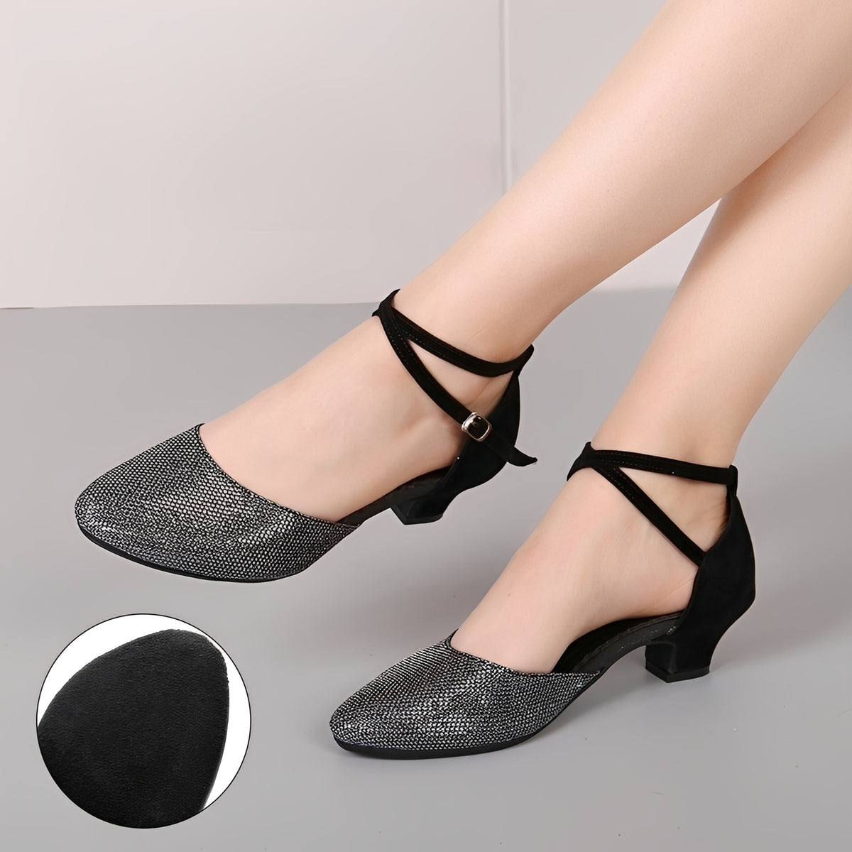 Carrie - Stilvolle Glitzer-Sandalen für Damen