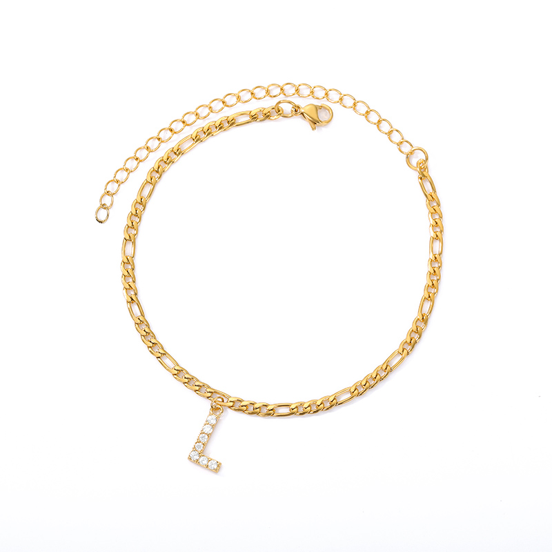Knöchelarmband mit Initialen - Armband für deinen Knöchel