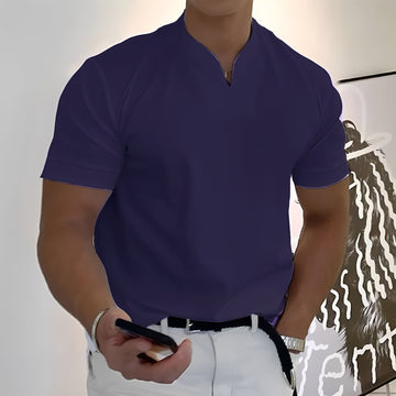 Joel - Herrenhemd mit elastischem Bund für einen entspannten Look