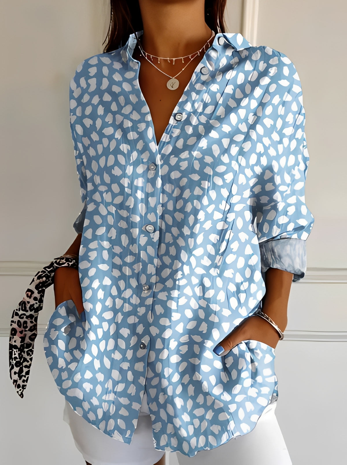 Jessica - Stilvolle Bluse mit Blumenmuster für Damen