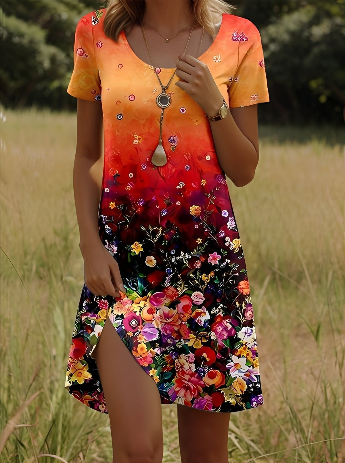 Lyssa - Damenkleid mit elegantem Print
