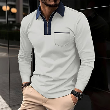 Jackson - Langarm-Poloshirt für Herren - Alltagsgebrauch