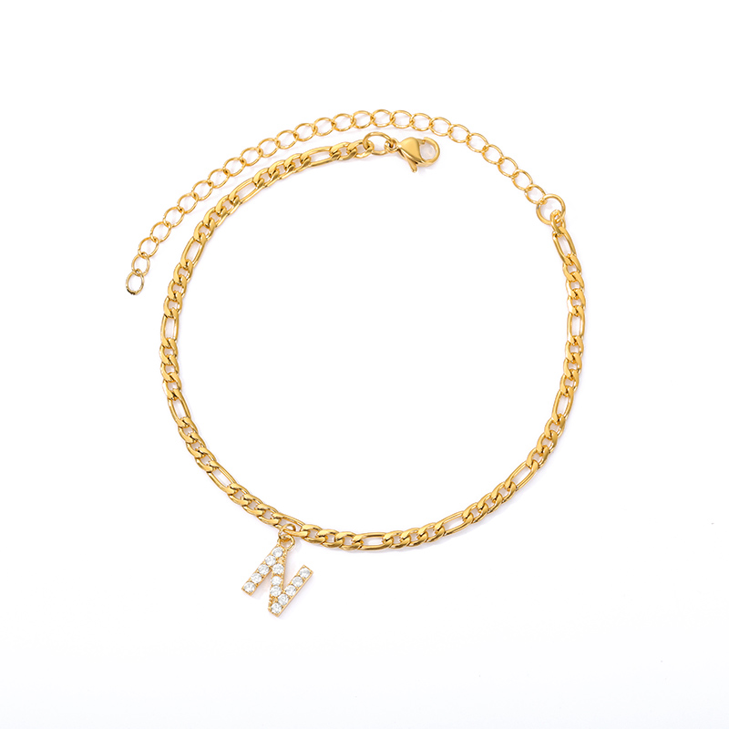 Knöchelarmband mit Initialen - Armband für deinen Knöchel