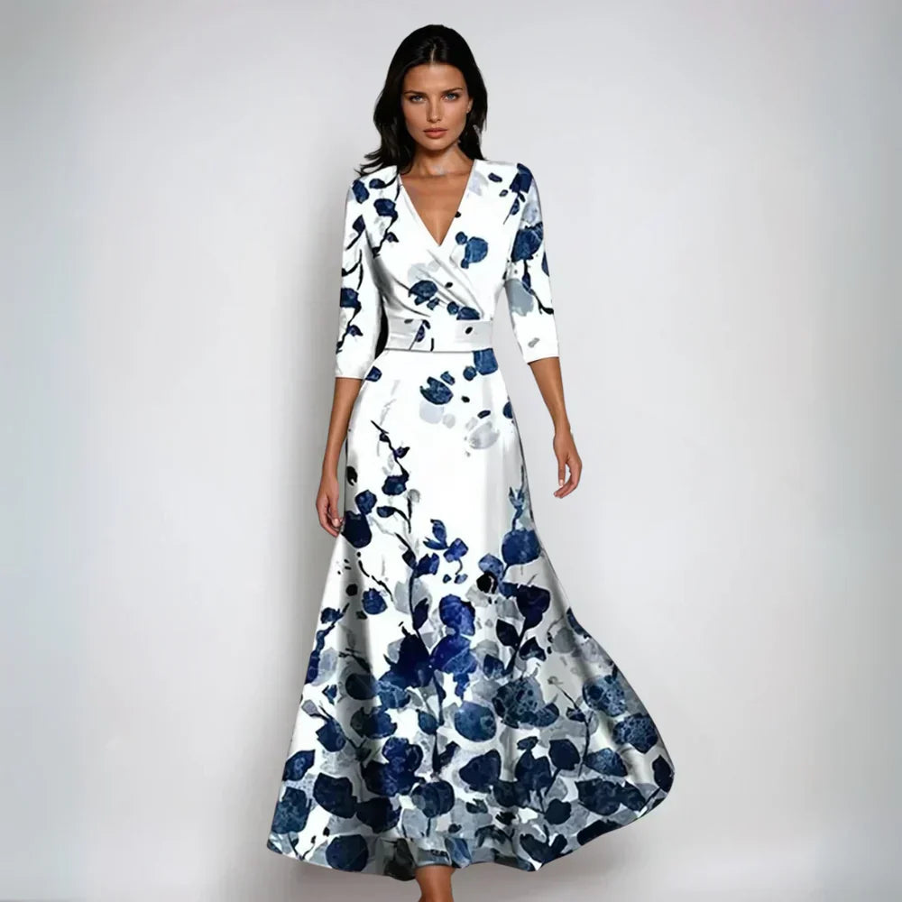 Lindsey - Elegantes Wickelkleid mit Blumenmuster