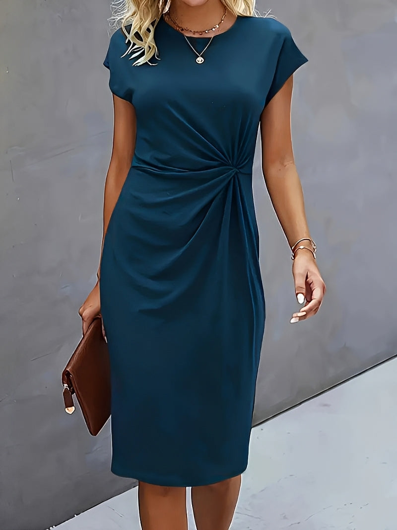 Alesha - Elegantes Midikleid mit Knoten-Design für Damen
