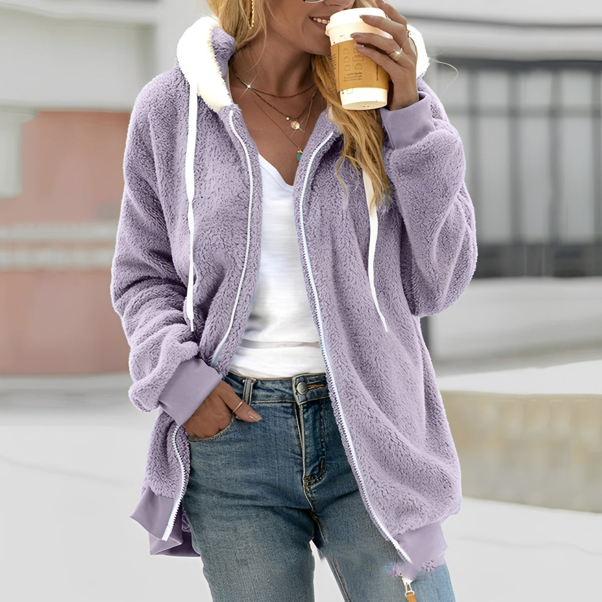 Chloe - Warme Kapuzenjacke für Damen
