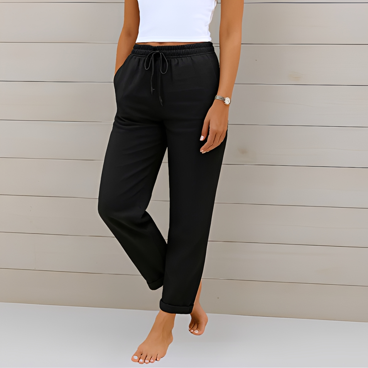 Audrey - Bequeme Hosen mit Schnur