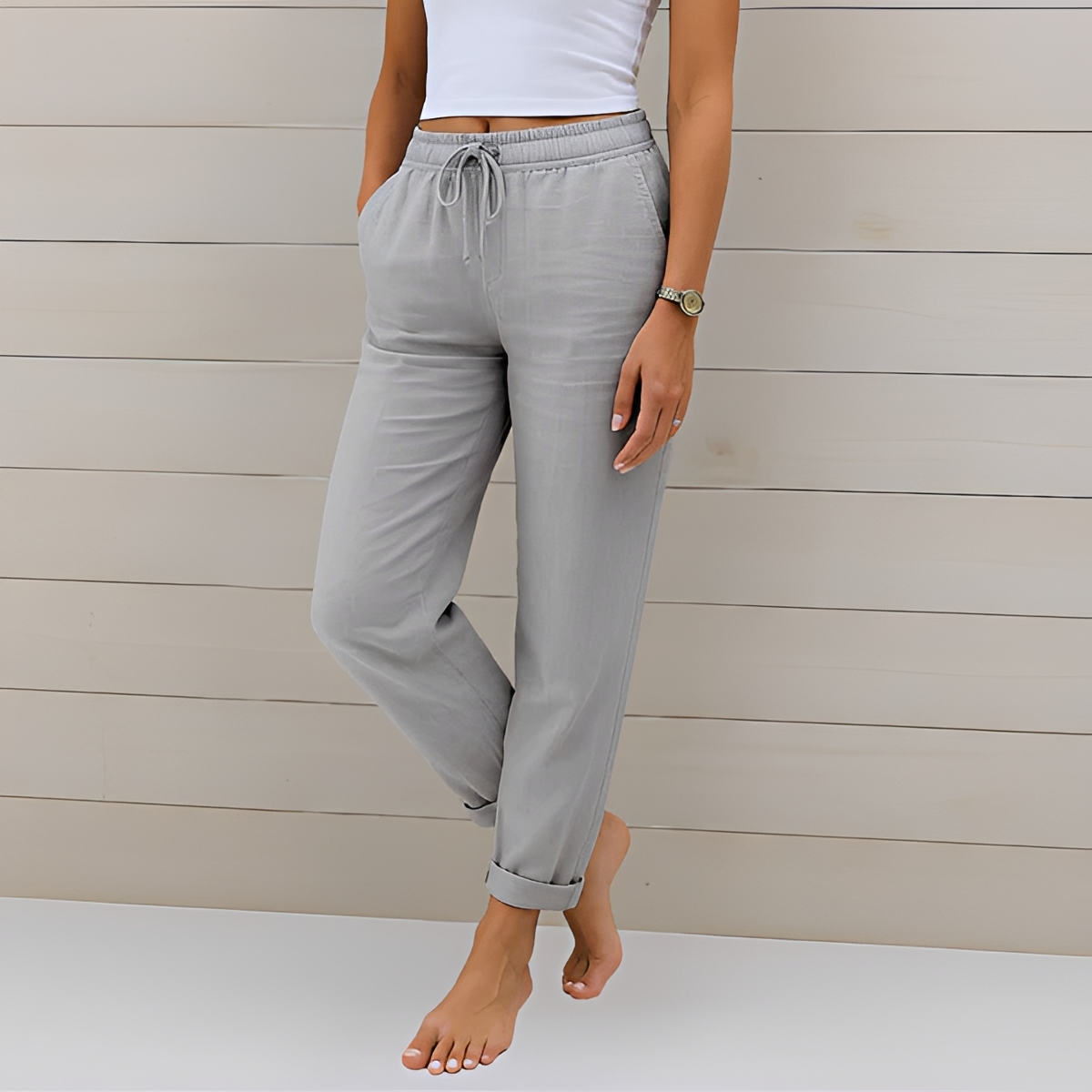 Audrey - Bequeme Hosen mit Schnur