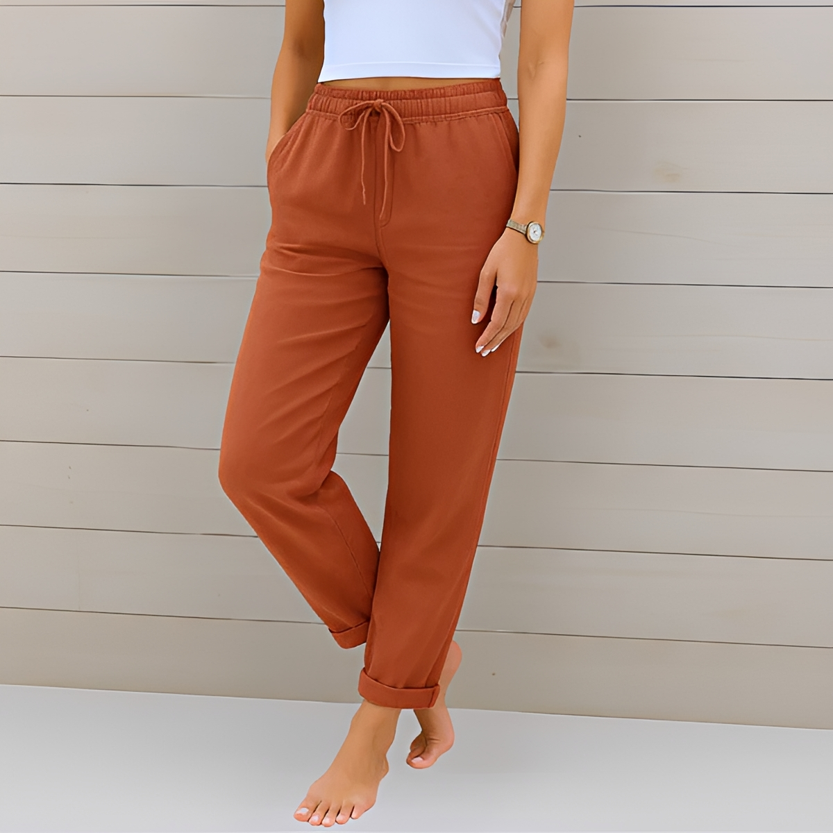 Audrey - Bequeme Hosen mit Schnur