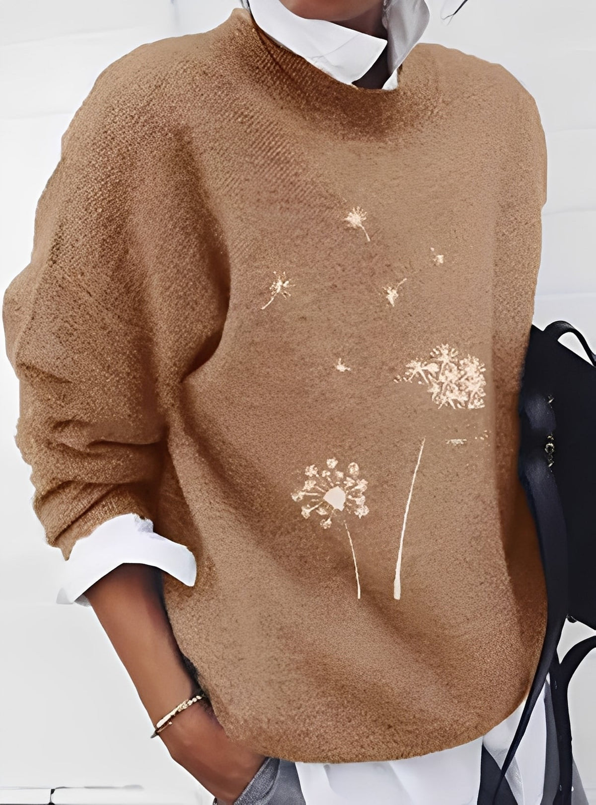 Milly - Damenpullover im modernen, lockeren Schnitt mit Muster