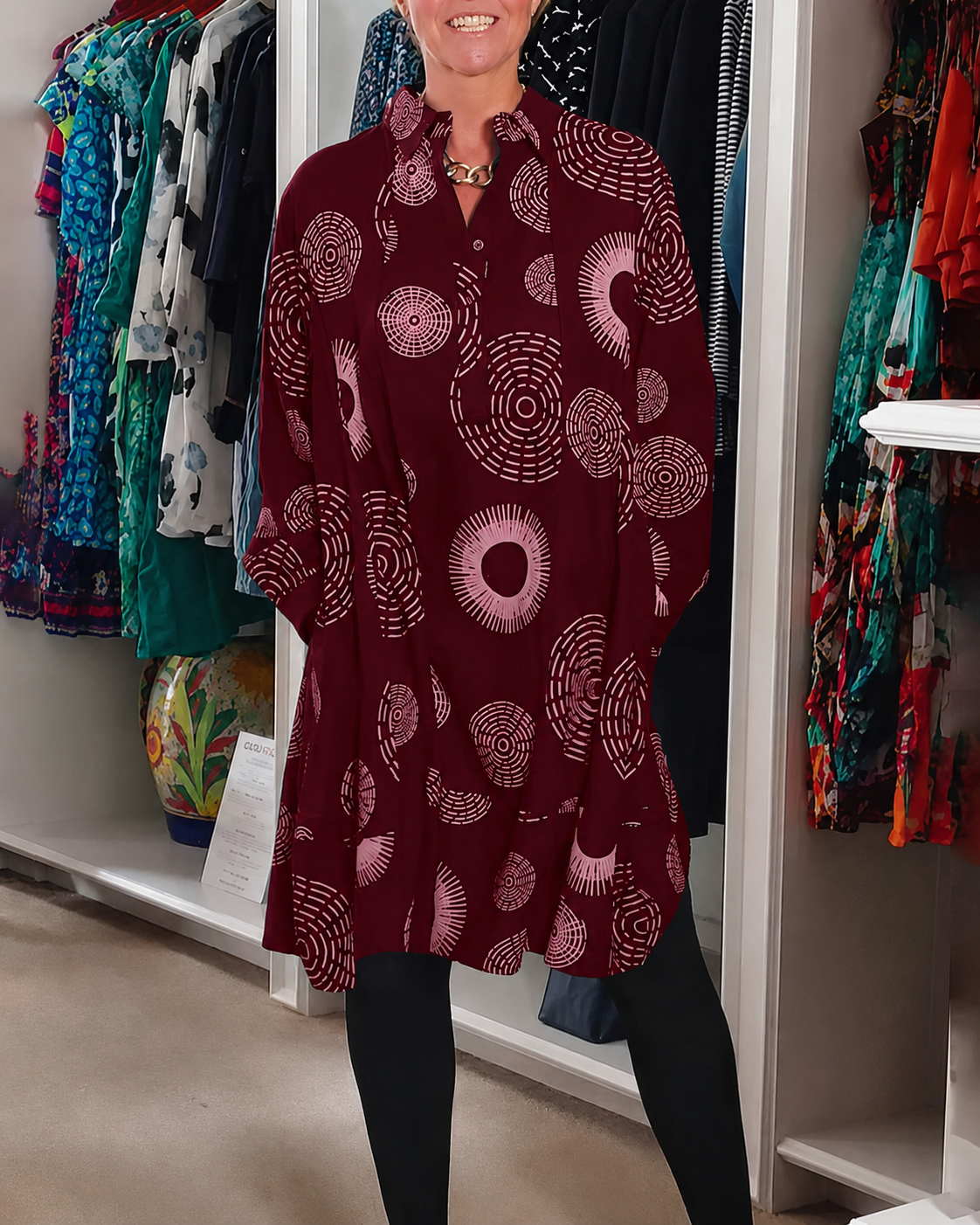 Sharonda - Stilvolles Kleid mit weitem Schnitt