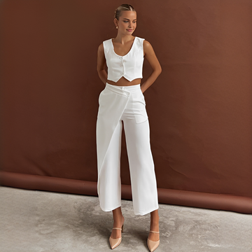 Agnes - Trendiges Set aus Weste und Hose