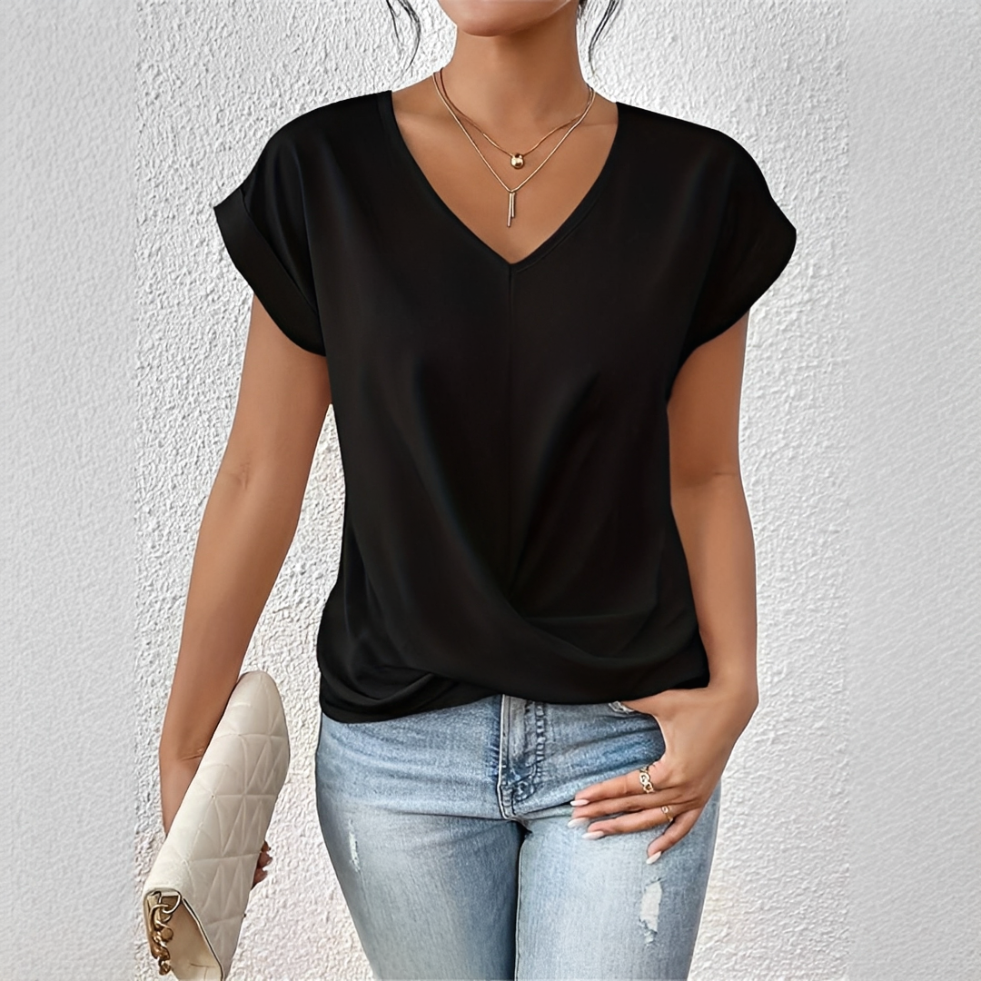 Paola - Elegantes T-Shirt mit kurzen Ärmeln für Damen
