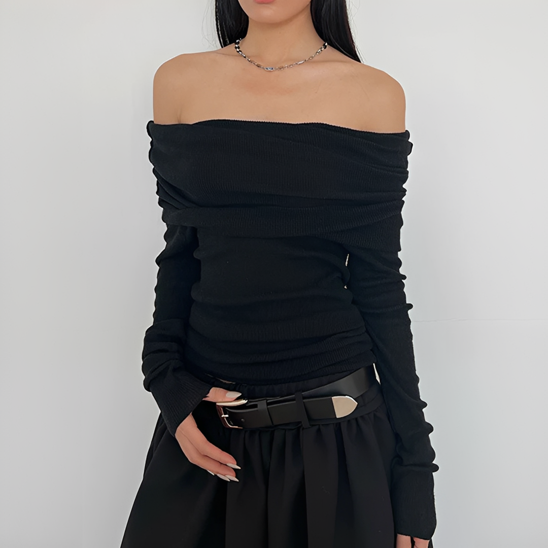 Frida - Elegantes schulterfreies Oberteil