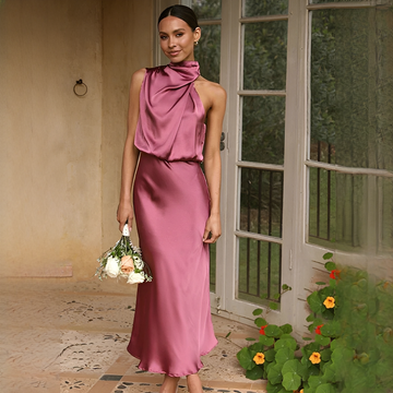 Juliana - Stilvolles ärmelloses Neckholder-Kleid