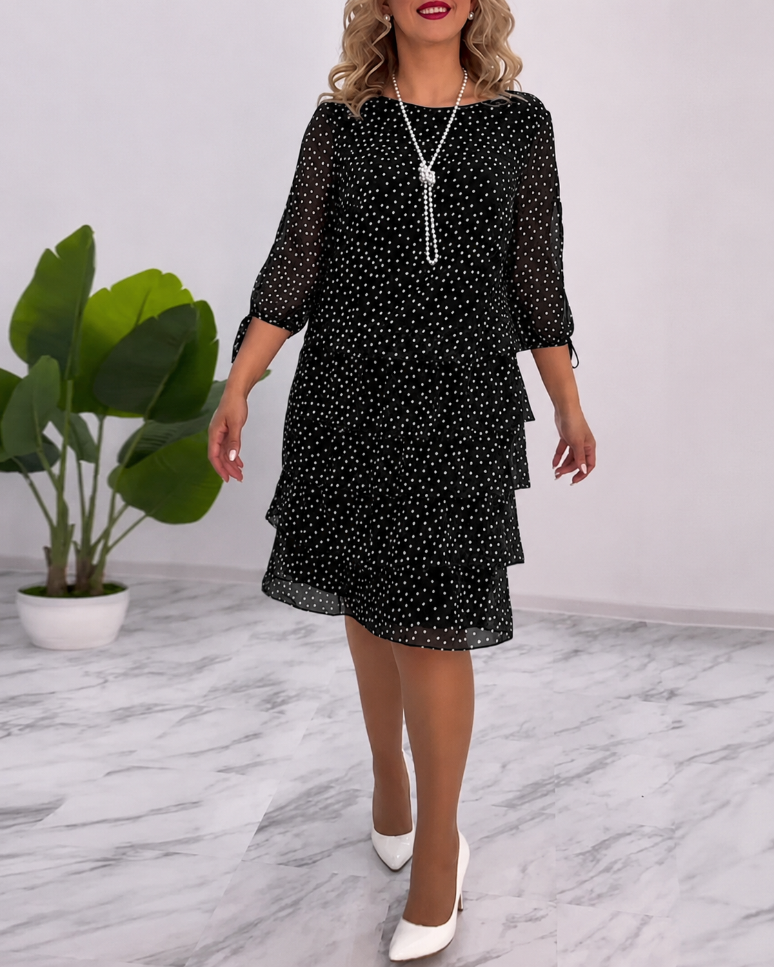 Bezia - Stilvolles Midi-Kleid mit Lagen