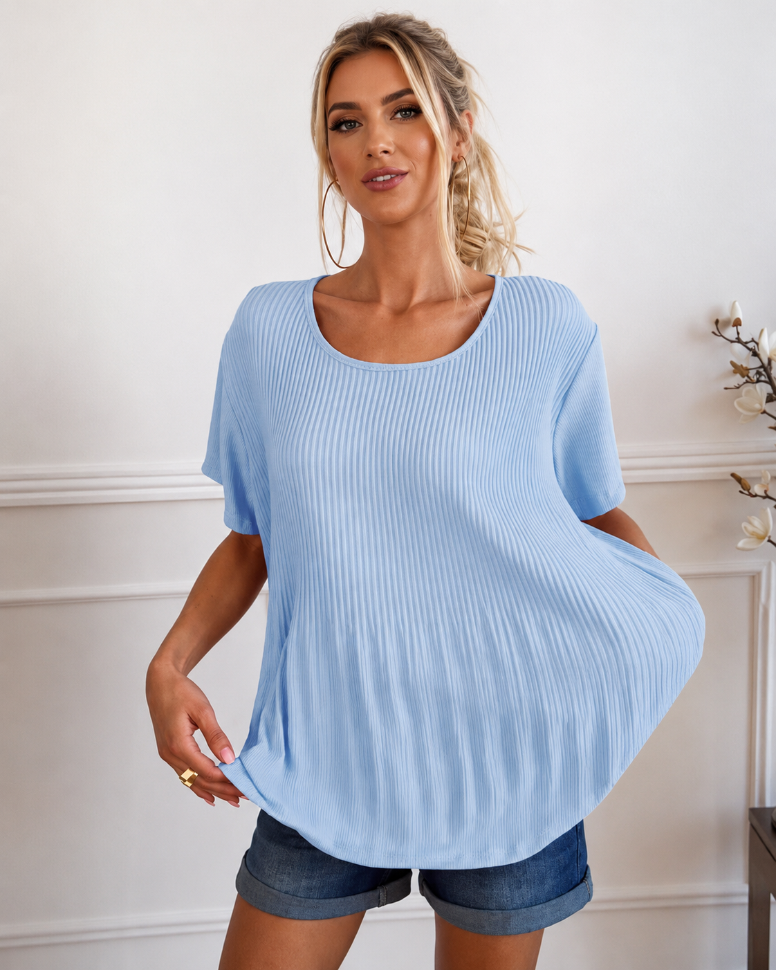 Rainelda - Stilvolle Bluse mit Falten