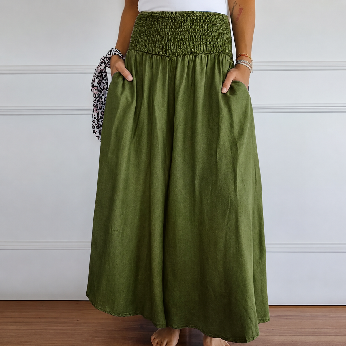 Laurine - Gemütliche Hose mit hohem Bund