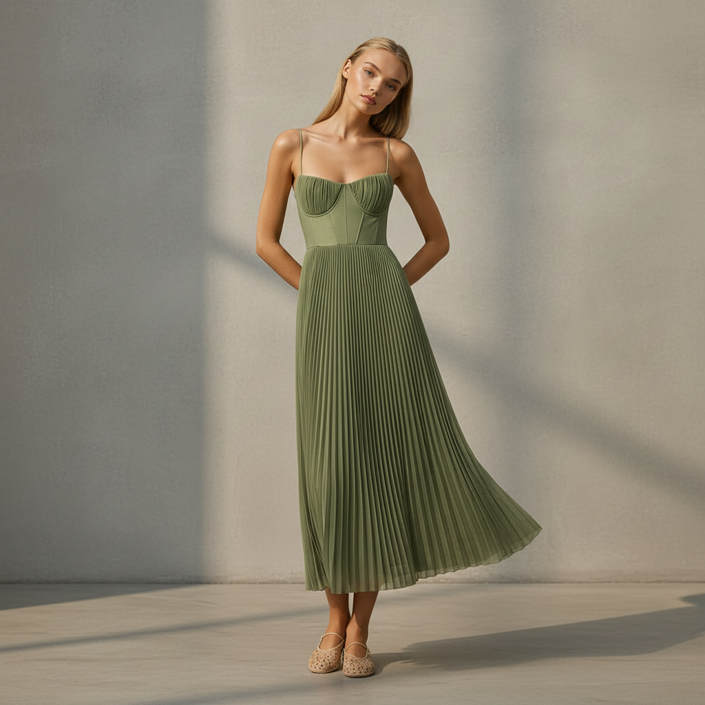 Lorelei - Stilvolles Kleid ohne Rücken und Ärmel