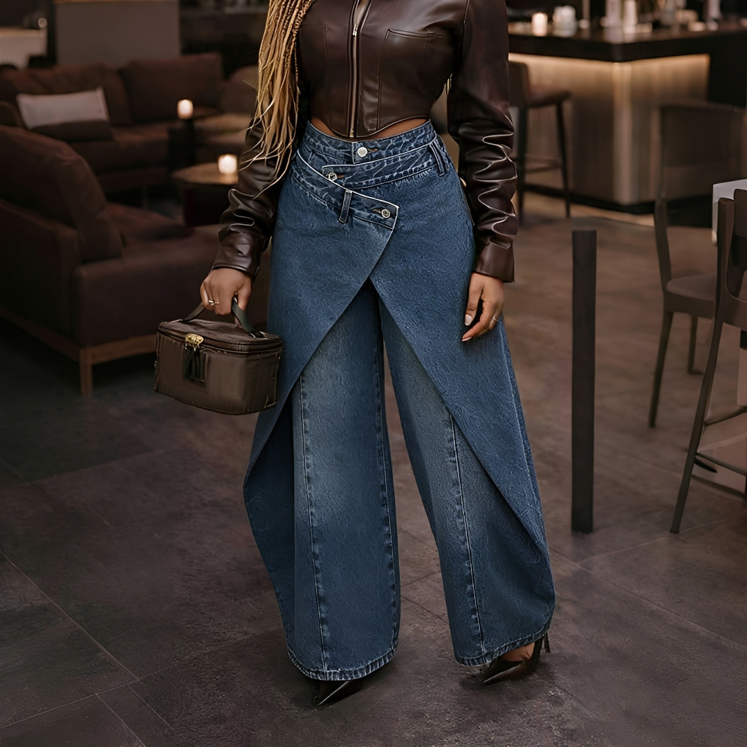 Cheska - Stylische Kreuzungs-Hose