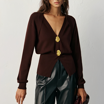 Kisha - Schicke Jacke mit V-Ausschnitt