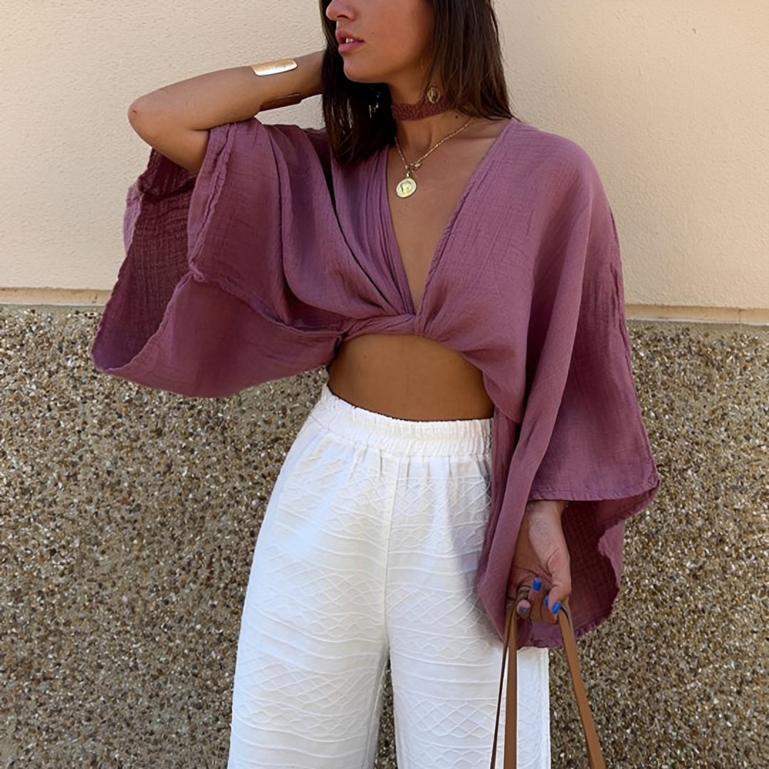 Arabella - Elegante Bluse mit Frontknoten