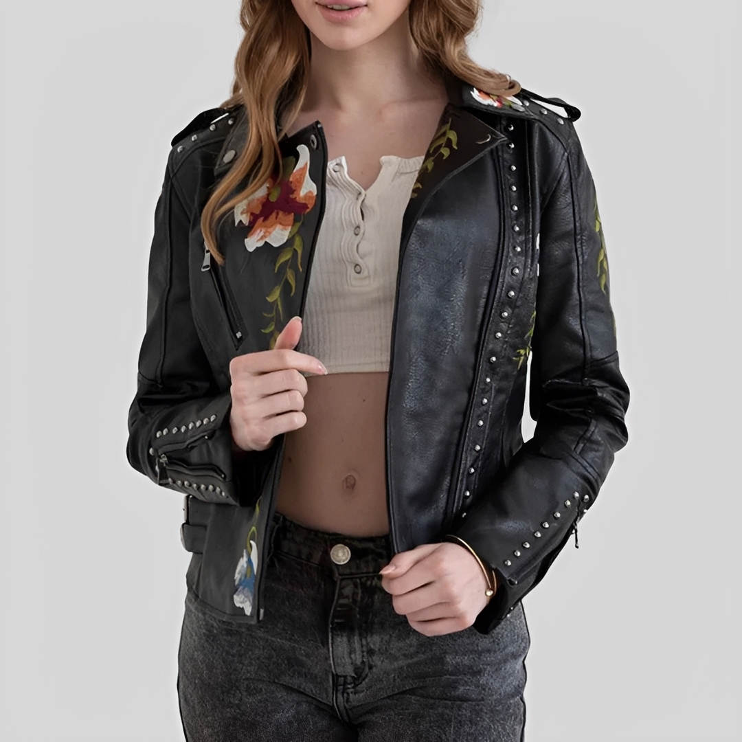 Zoey - Jacke im Vintage-Stil mit Stickereien
