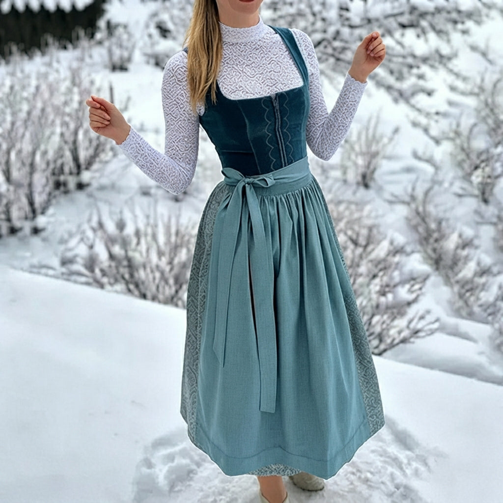 Muriel - Stilvolles, traditionelles Dirndlkleid (Futter nicht enthalten)