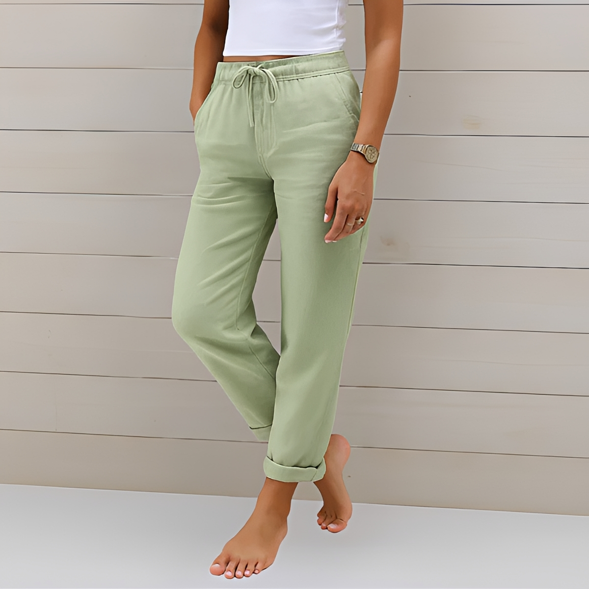 Audrey - Bequeme Hosen mit Schnur