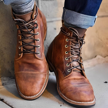 Lucrèce - Vintage-Stil Schnürstiefel