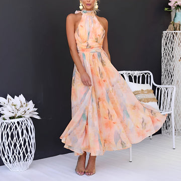 Velma - Modisches ärmelloses Kleid mit offenem Rücken
