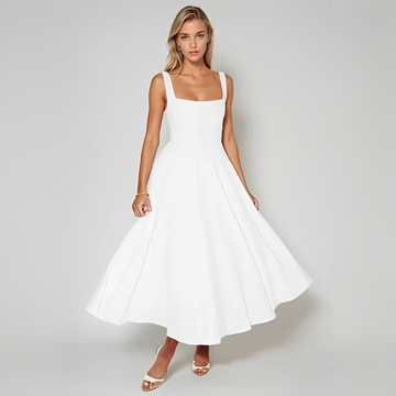 Yarabelle - Elegantes Midi-Kleid mit Trägern