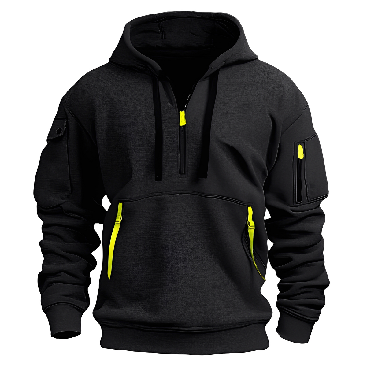 Paxton - Bequeme Hoodie-Jacke mit halbem Reißverschluss
