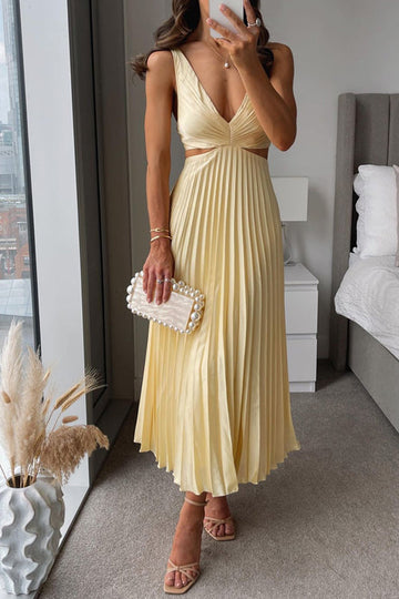 Catherina - Elegantes Kleid mit Falten für Abend